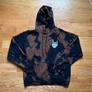 Bowery Supply Co Men's Bleach Dye Camo Pullover Hoodie
